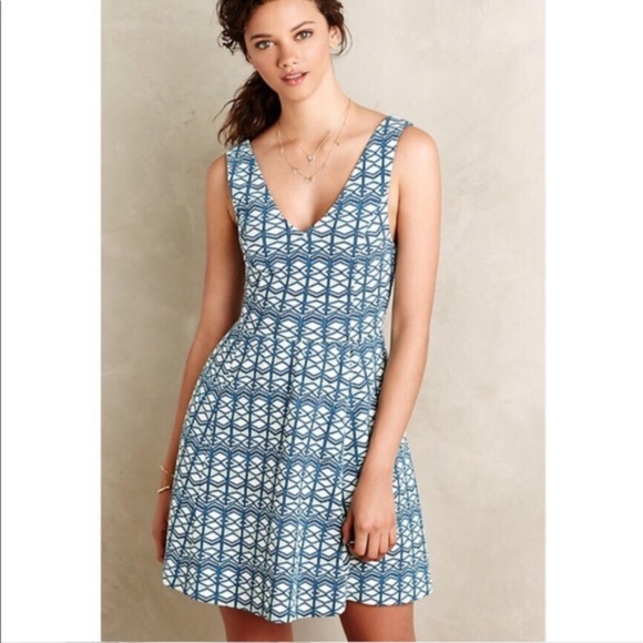 Maeve Dresses & Skirts - Anthropologie Maeve Geometric  dress size 4